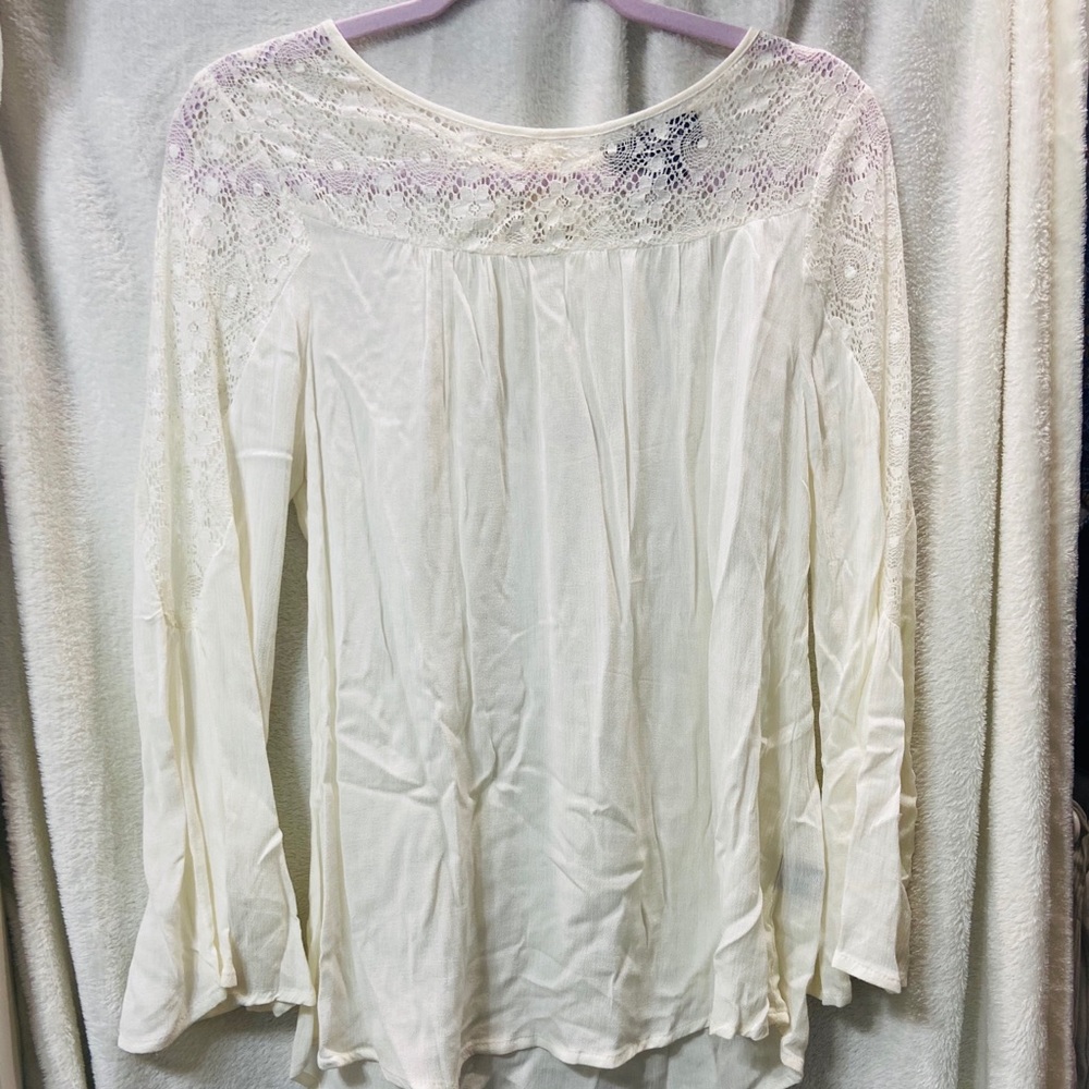 White lacy blouse